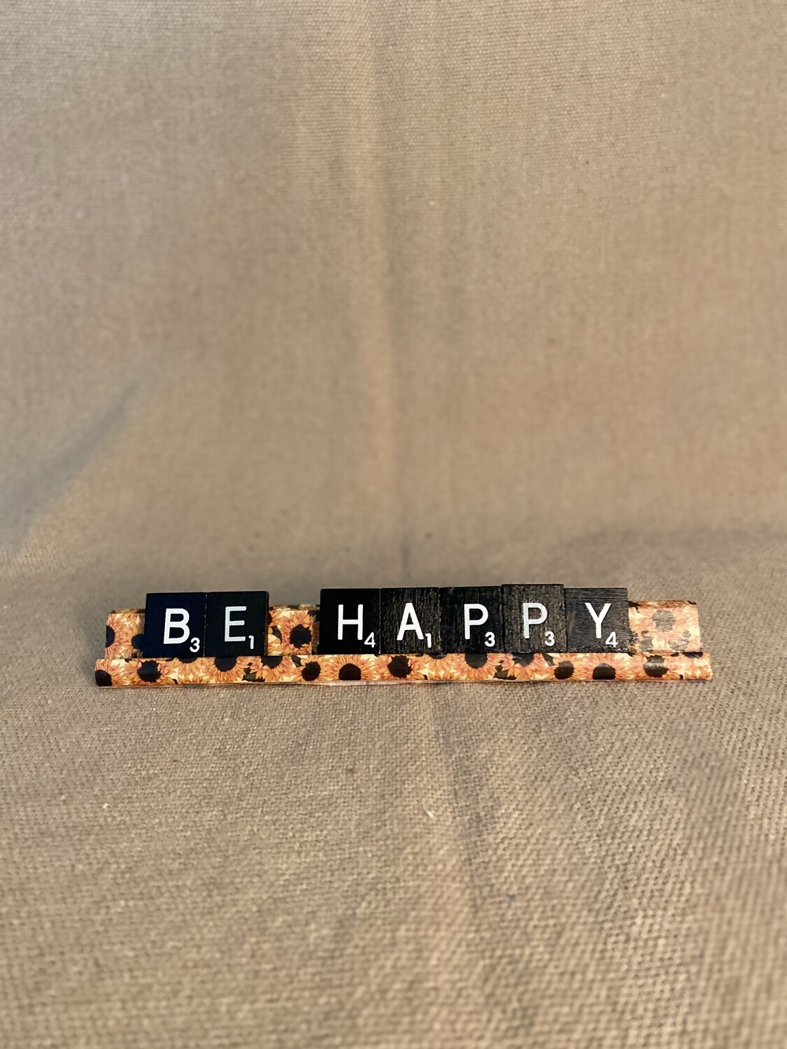 Be Happy Lg. Decorative Scrabble Tray 7&quot;L x 0.75&quot;H
