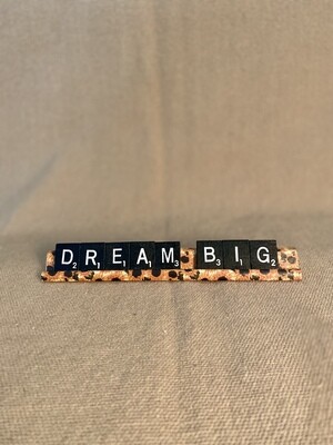 Dream Big Lg. Decorative Scrabble Tray 7"L x 0.75"H