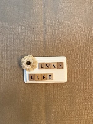 Love Life Small Wall Plaque 5&quot;L x 3&quot;H