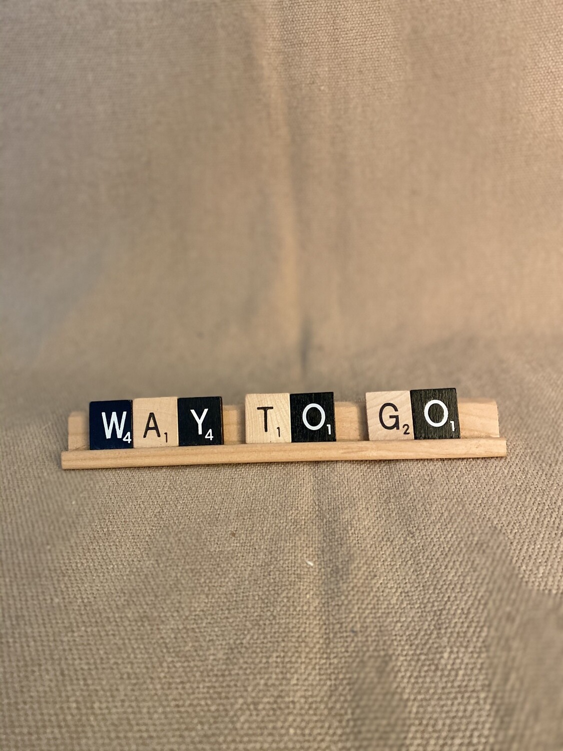 Way to Go Large Scrabble Tray 7&quot;L x 0.75&quot;H