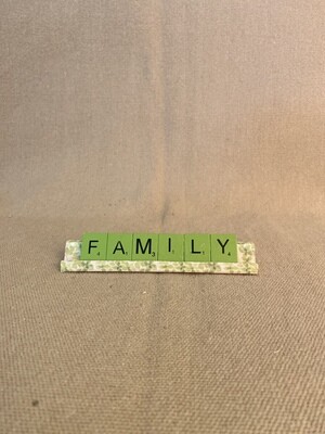 Family Medium Decorative Scrabble Tray 5.25&quot;L x 1&quot;H