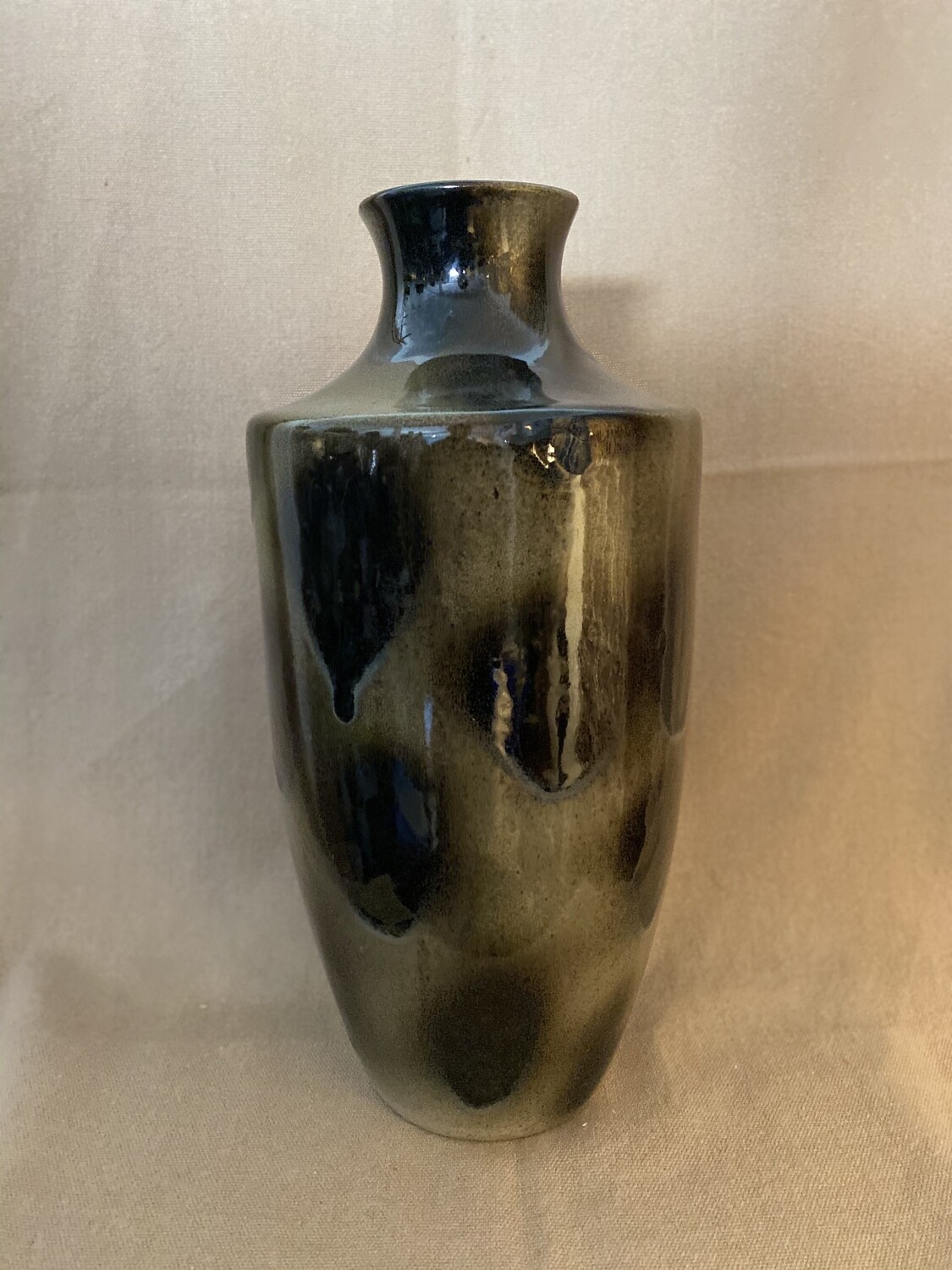Shadowed Green Ceramic Vase 15.75" Shadowed Green Ceramic Vase 15.75"