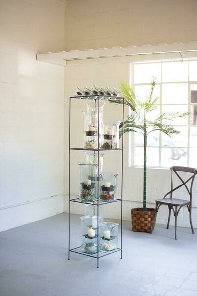 Tall Square Cylinder Display Unit