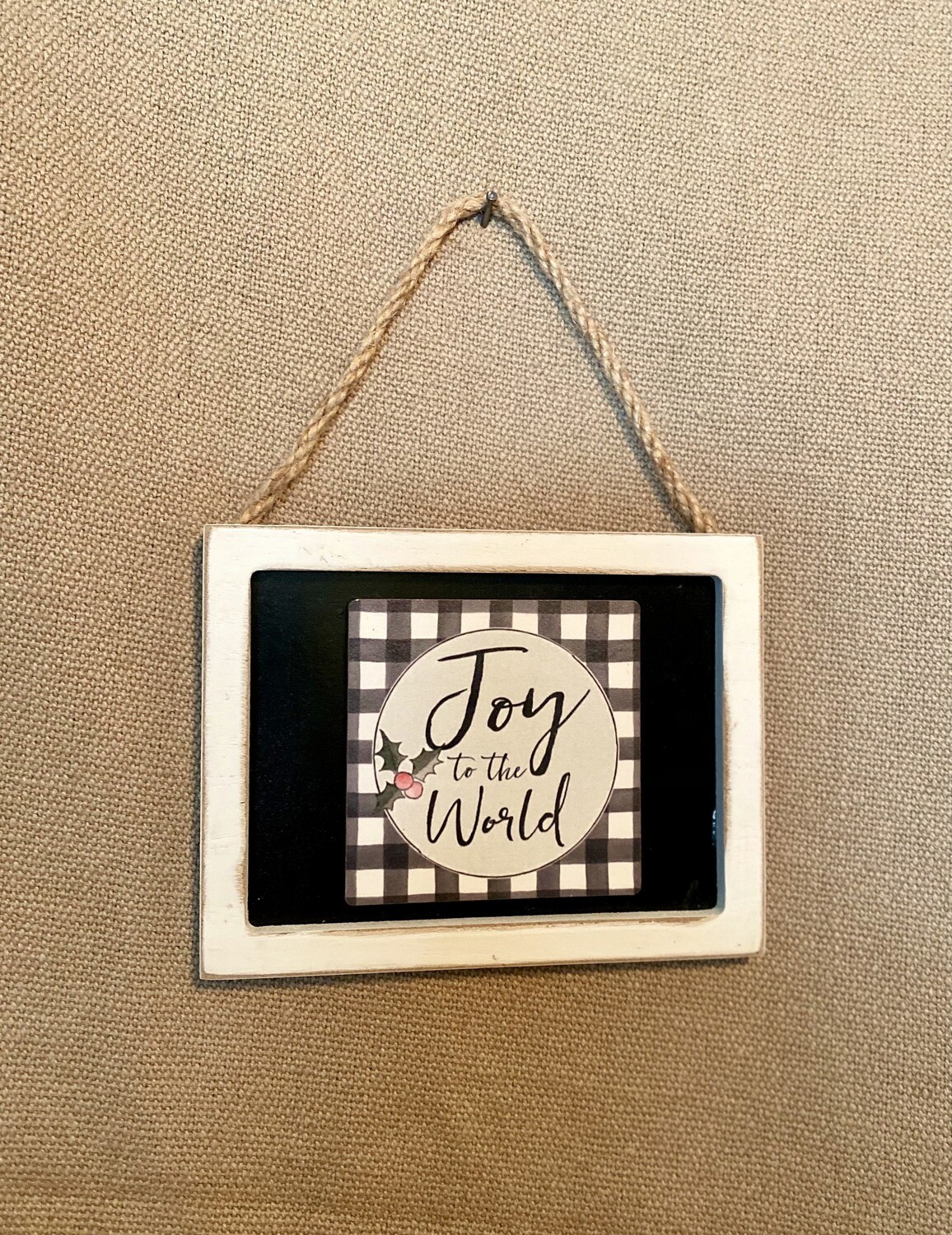 Joy to the World Small Wall Plaque 5&quot;L x 4&quot;H