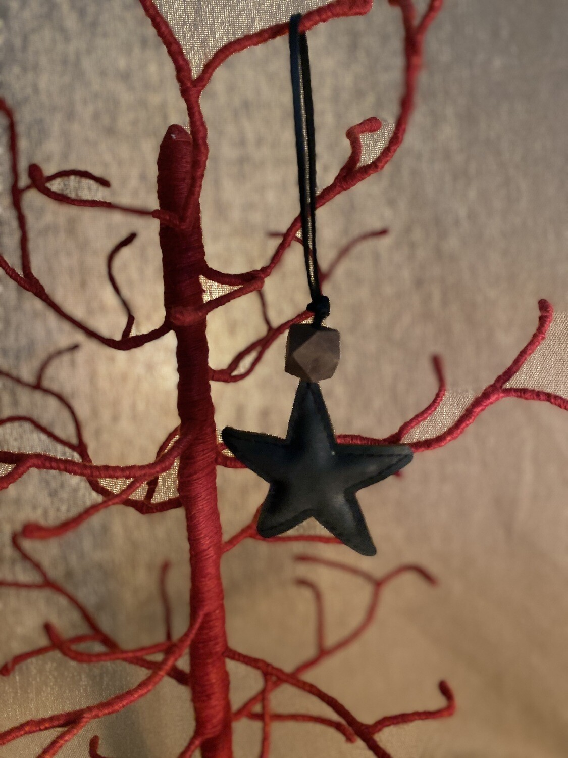 Leather Star Ornaments Leather Star Ornaments