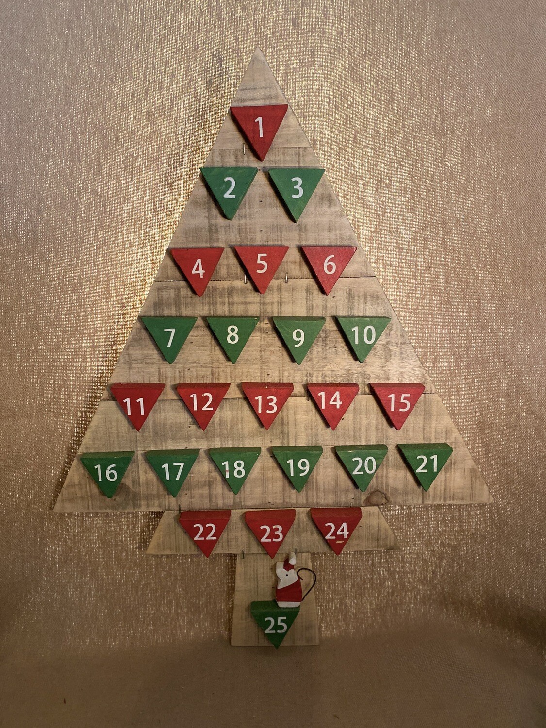 Wooden Advent Tree Wooden Advent Tree