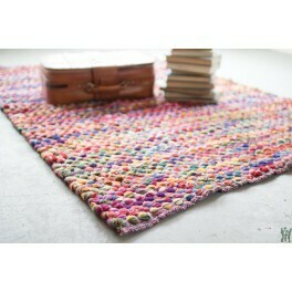 Recycled Multi-Color Cotton Rug Recycled Multi-Color Cotton Rug