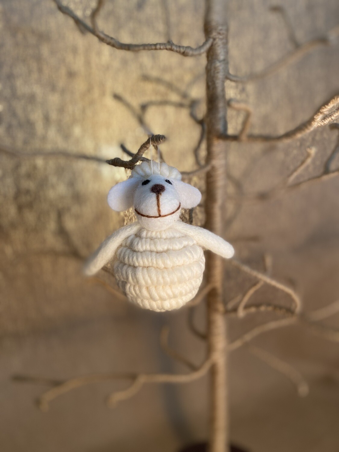 Yarn Sheep Ornament I Yarn Sheep Ornament I