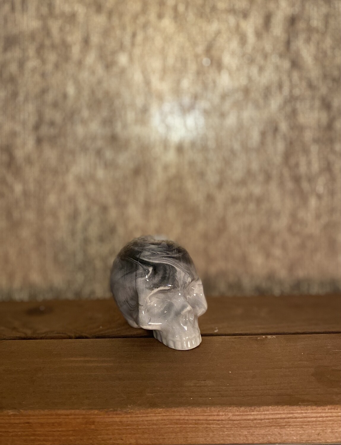 Marbled Ceramic Skull