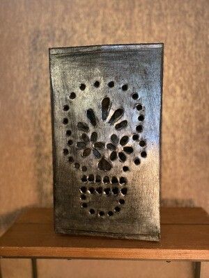 Tin Bag Sugar Skull Luminary