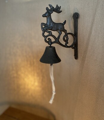 Iron Reindeer Hanging Bell