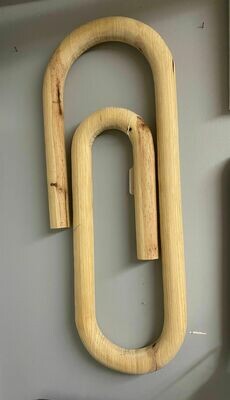 Wood Paper Clip Wall Hanging