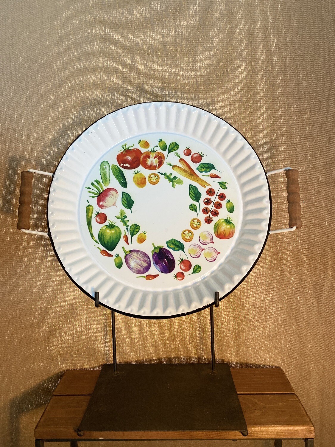 Small Veg Enml Pietin Tray