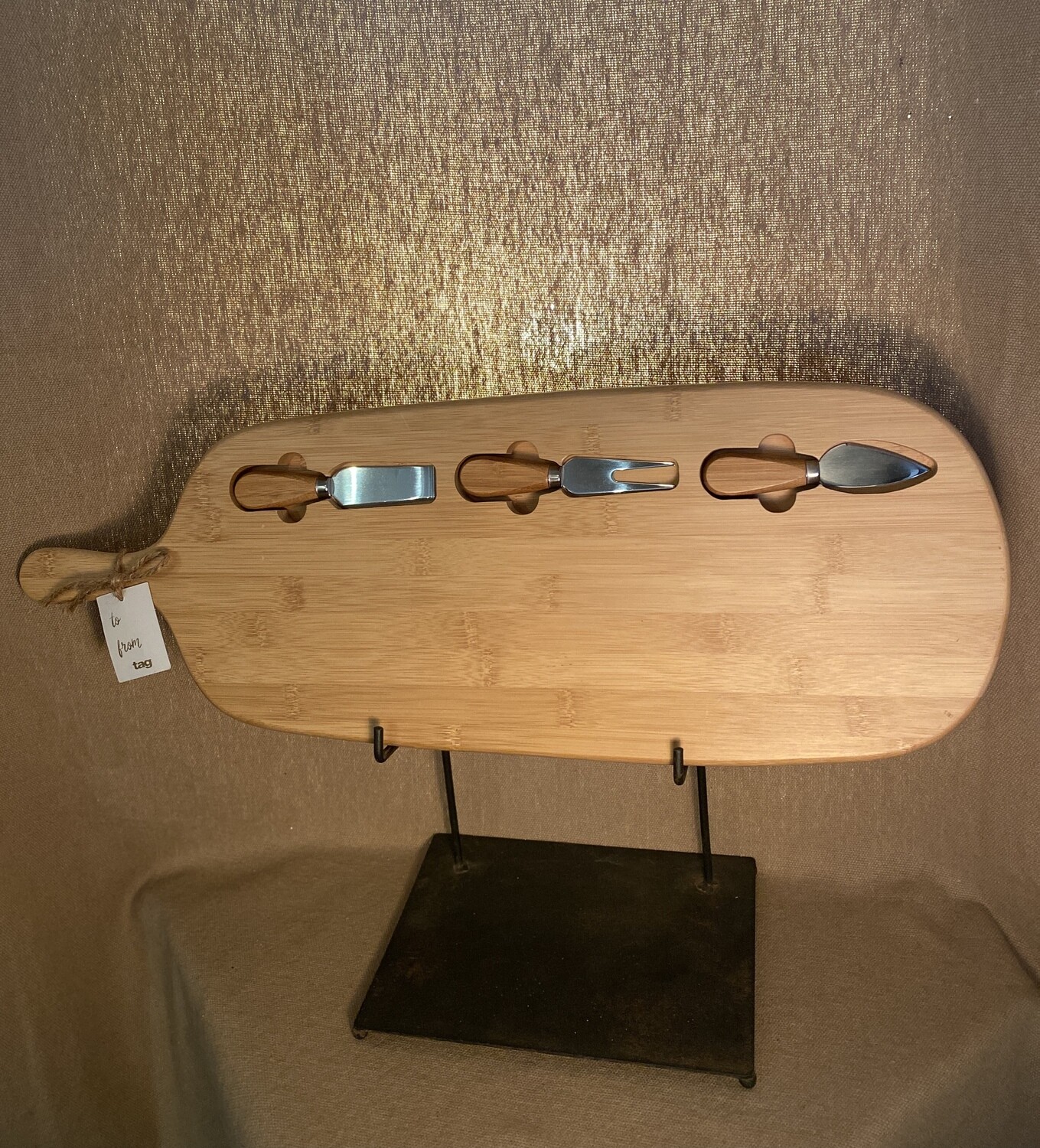 Magnetic Handcrafted Bamboo Cheeseboard 24&quot; x 8.58&quot; x 0.75&quot;