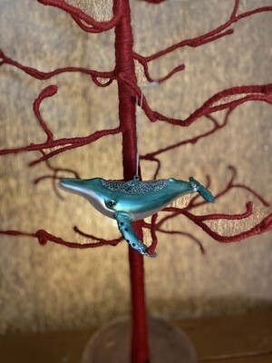 Glass Sperm Whale Ornament Glass Sperm Whale Ornament
