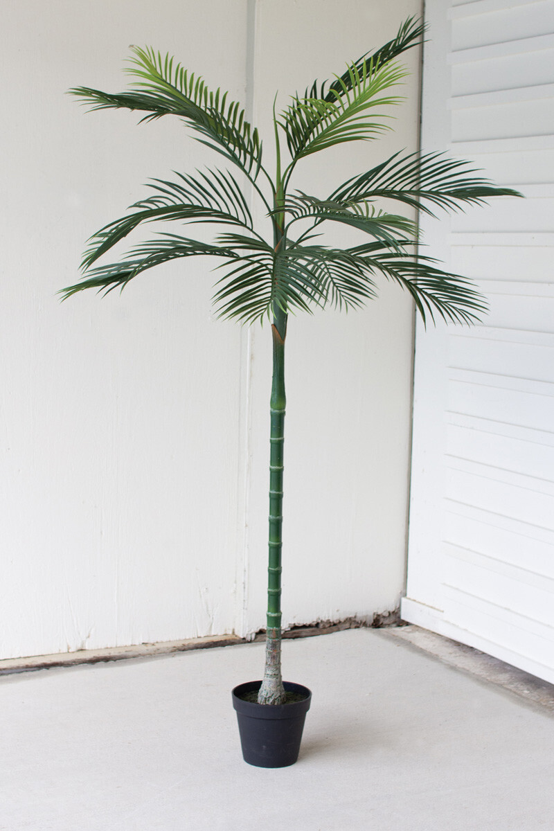 Tall Potted Artificial Palm Tree Tall Potted Artificial Palm Tree