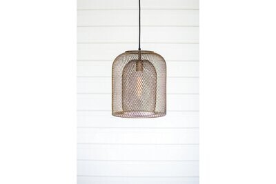 Double Wire Mesh Pendant Light
