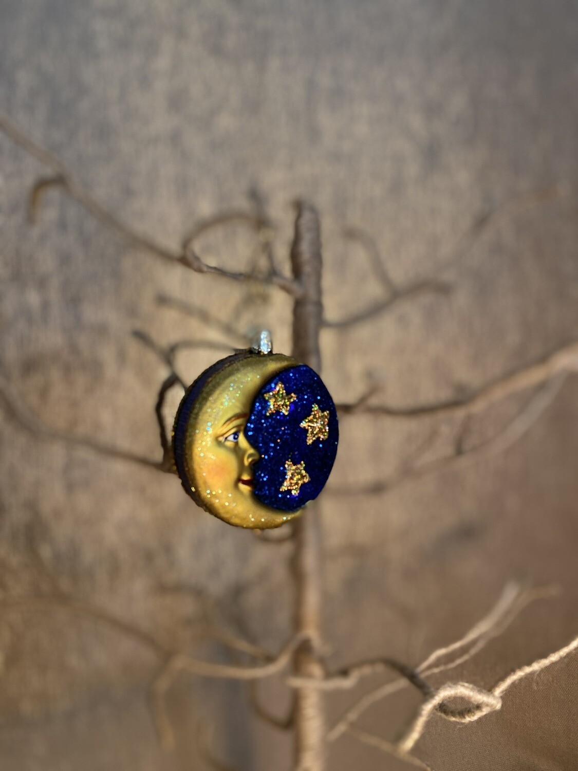 Two Sided Moon Ornament