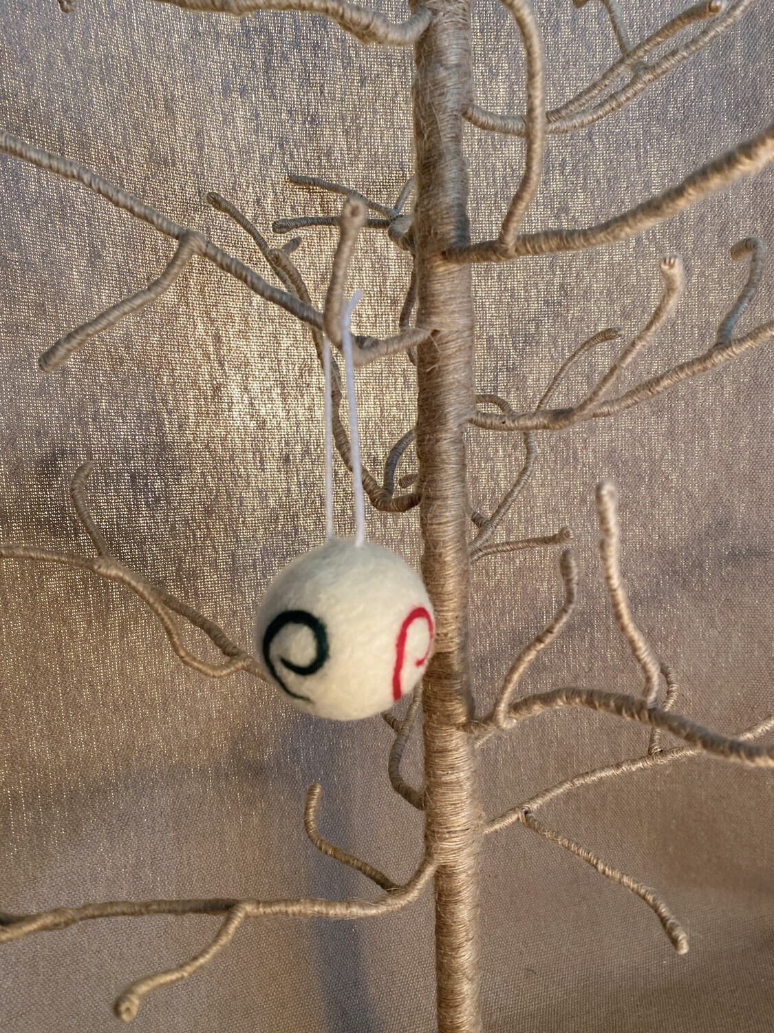 Mini Felt Ball Ornament I