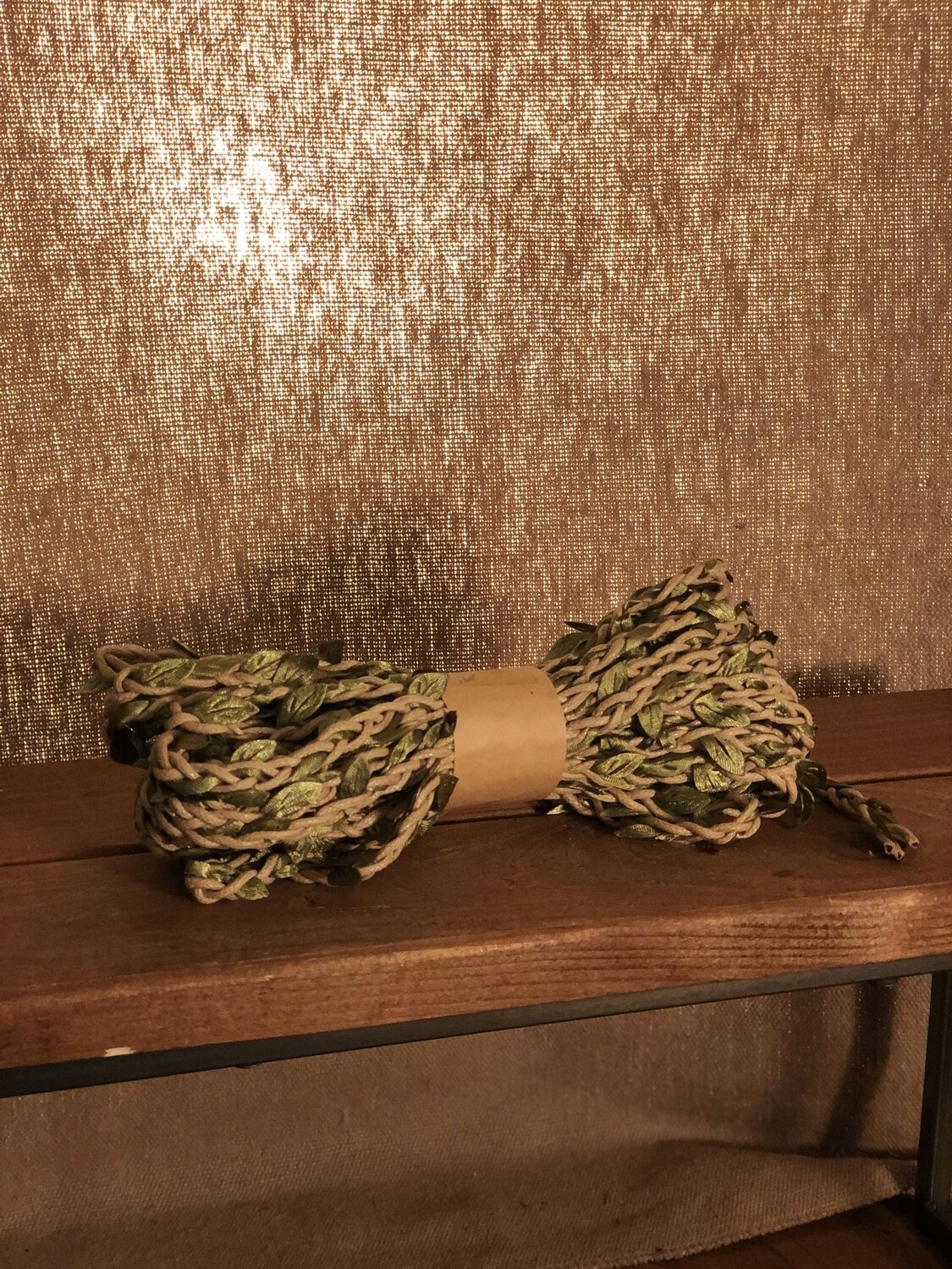 Woven Rope with Artificial Leaves