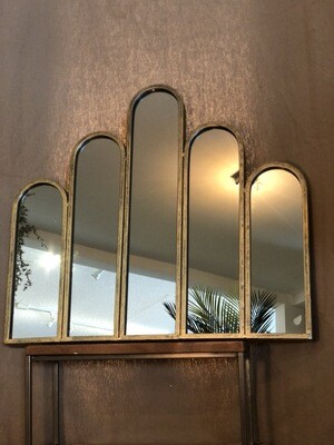 Metal Mirror w/5 Arches