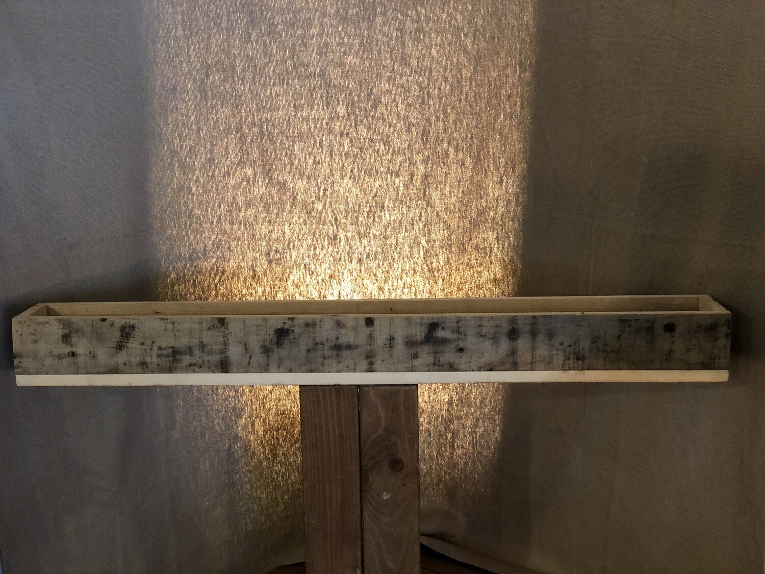 Long Recycled Wood Tray 36in