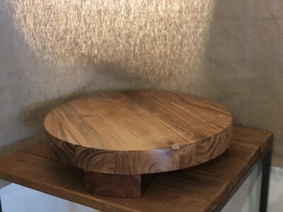 Round Acacia Wood Serving Board