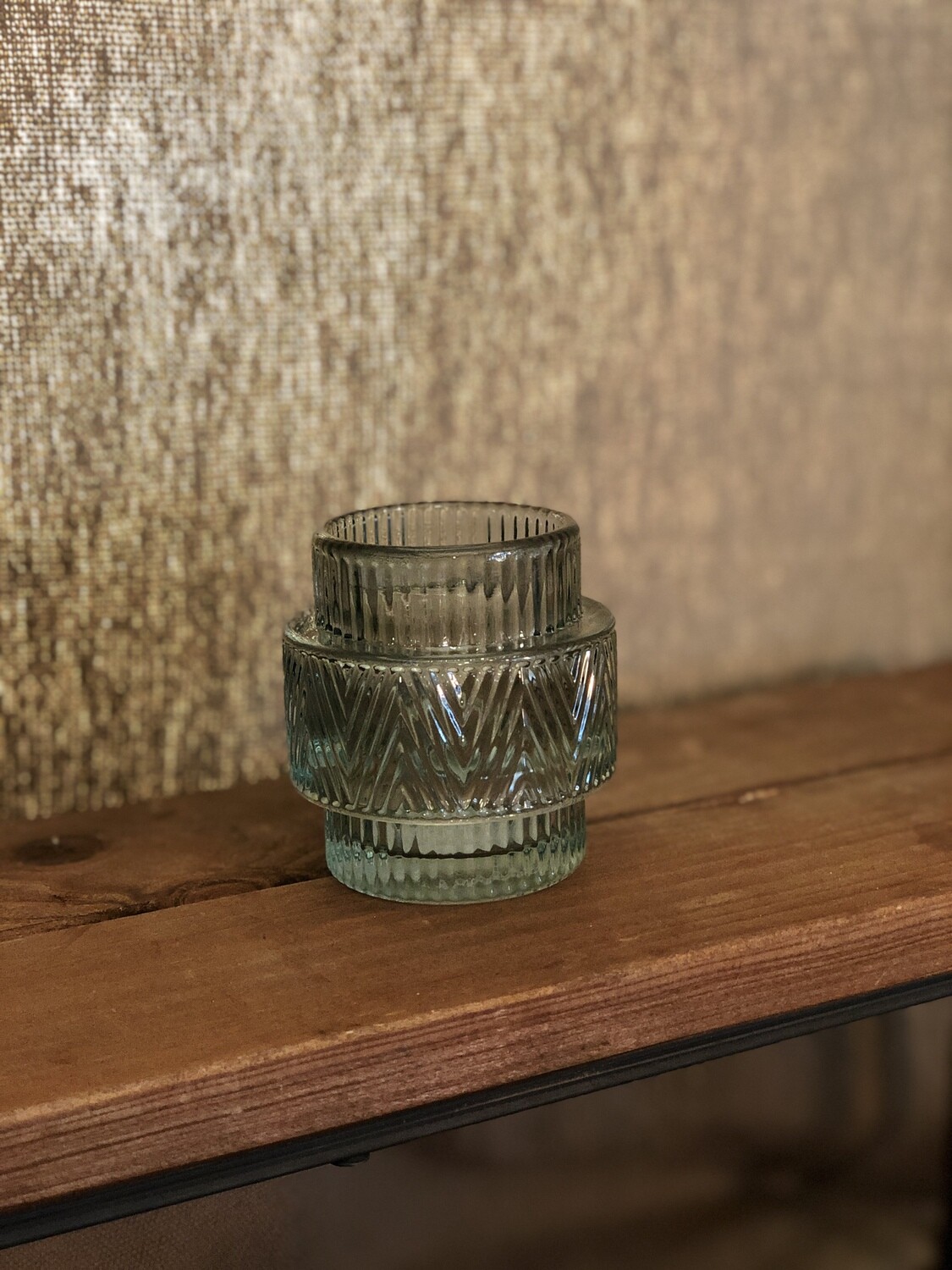 Tulum Votive Candle Holder - Aqua