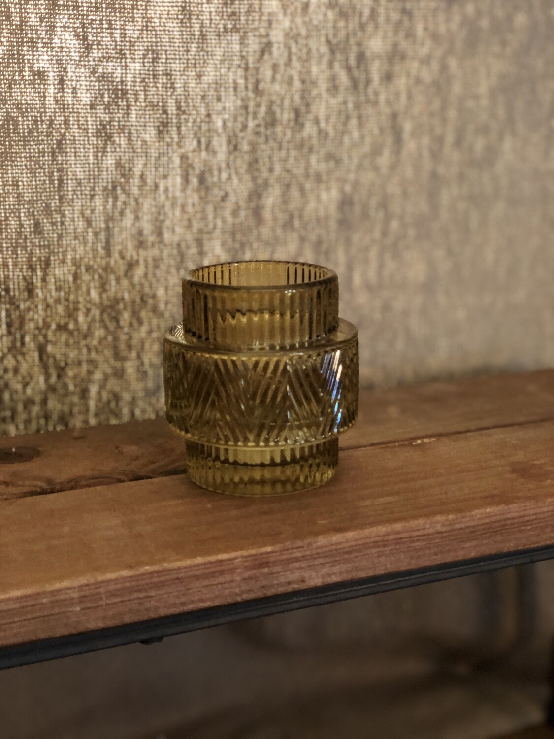 Tulum Votive Candle Holder - Honey Tulum Votive Candle Holder - Honey