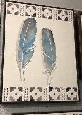 Windfall Feathers Deco Box-Blue