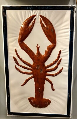 Pressed Tin Lobster Wall Art