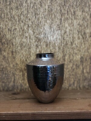 Silver Hammered Mini Vase V