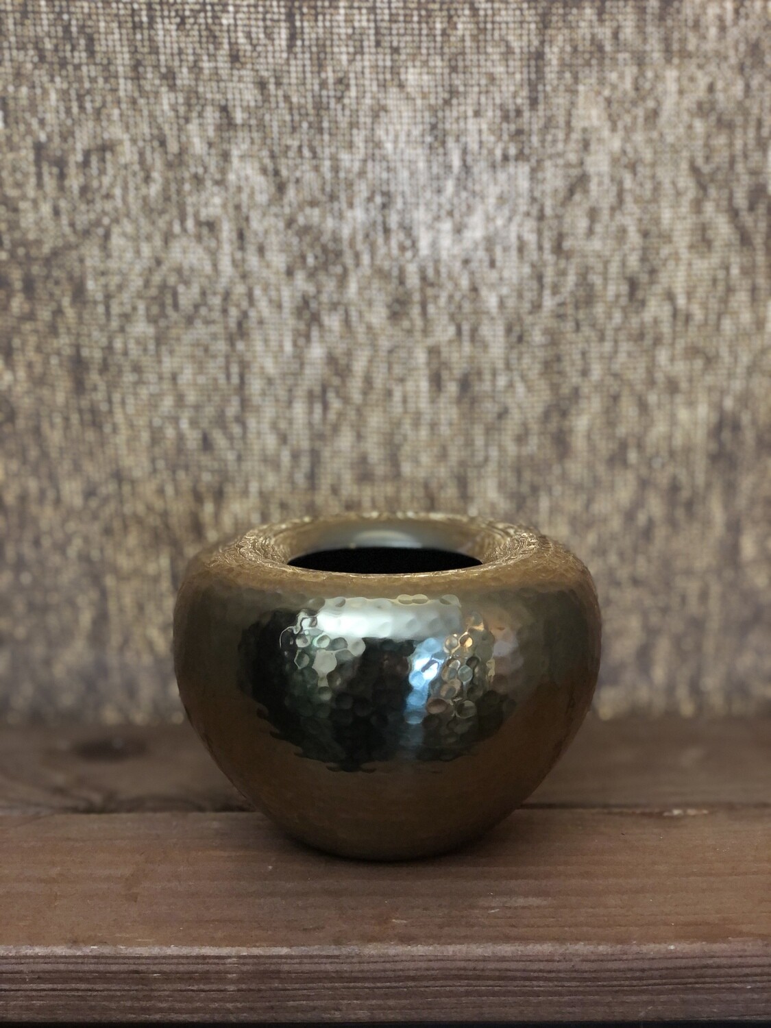 Gold Hammered Mini Vase II Gold Hammered Mini Vase II