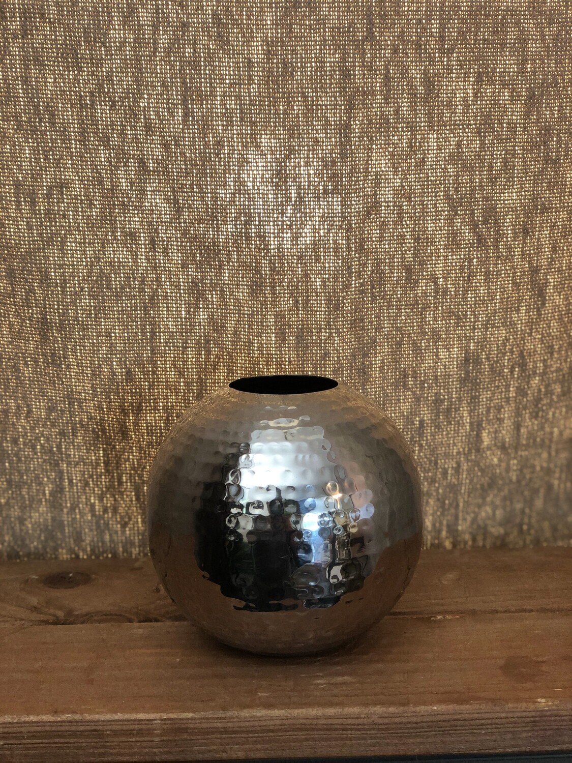 Silver Hammered Mini Vase I Silver Hammered Mini Vase I