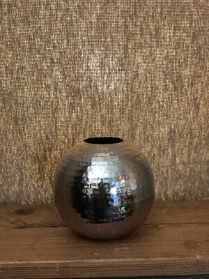 Silver Hammered Mini Vase I
