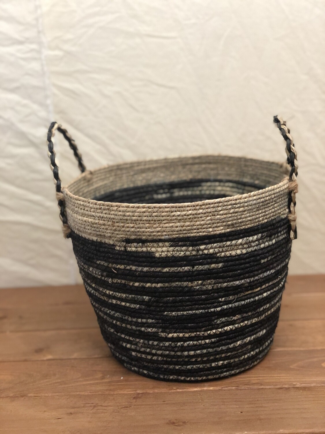 Black Jute Basket - Sm