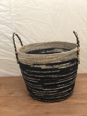 Black Jute Basket - Sm