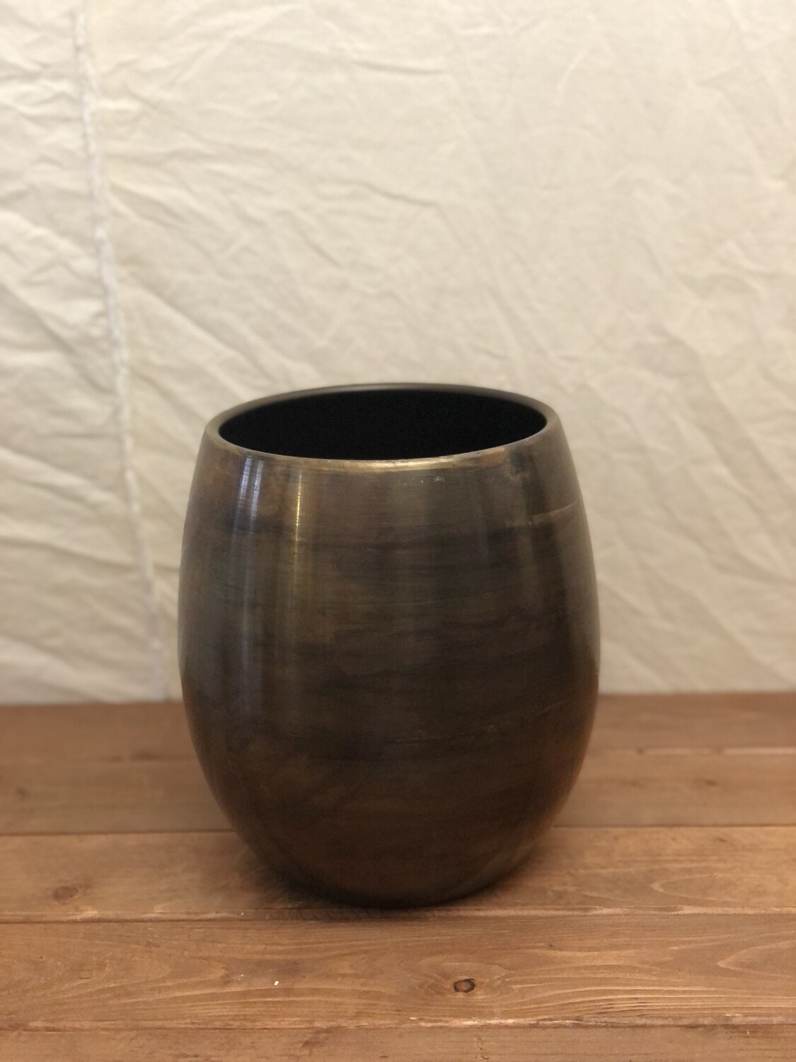 Antique Gold Zinc Planter - Sm