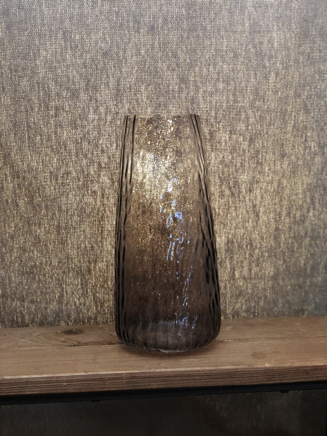 Glass Vase Brown 9" Glass Vase Brown 9"