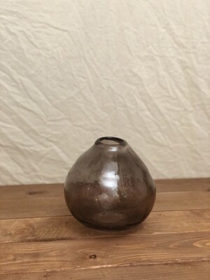 Gray Glass Vase 5.5&quot;