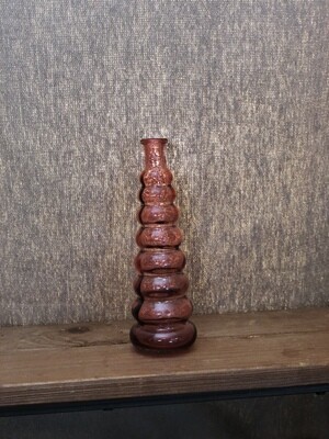 7&quot; Rippled Bud Vase Pink