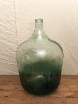 XL Glass Vase Dk Green