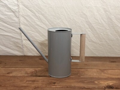 Watering Can Zinc w/Wooden Handle Gray 8" Watering Can Zinc w/Wooden Handle Gray 8"