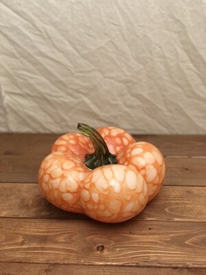 Glass Orange Pumpkin - Lg