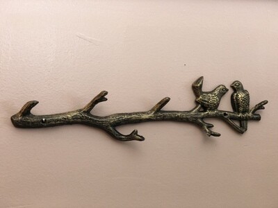Birds on Branch Wall Décor Black