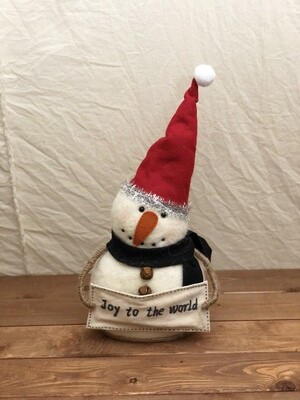 Felt Snowman - Joy to the World Felt Snowman - Joy to the World
