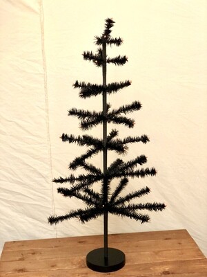 Black and Orange Tips Halloween Tree 36&quot;