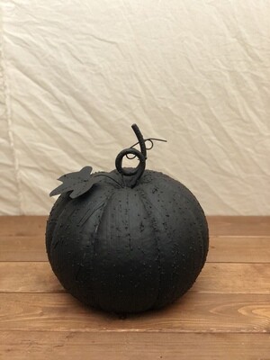 Metal Matte Black Textured Pumpkin Short