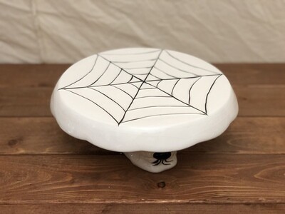 Skull w/Spiderweb Pedestal Skull w/Spiderweb Pedestal
