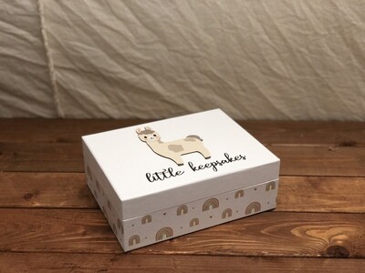 Little Keepsakes Llama Baby Box + Book